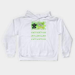 Green Witch Better than Halloween Candy 2 Kids Hoodie